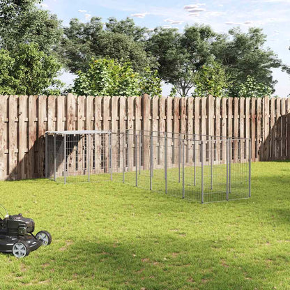 Suņu Voljērs, 15,73 M², Tērauds, Melns