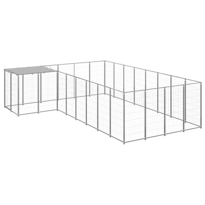 Suņu Voljērs, 15,73 M², Tērauds, Melns