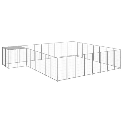 Suņu Voljērs, 15,73 M², Tērauds, Melns