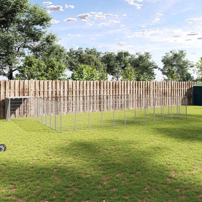 Suņu Voljērs, 15,73 M², Tērauds, Melns