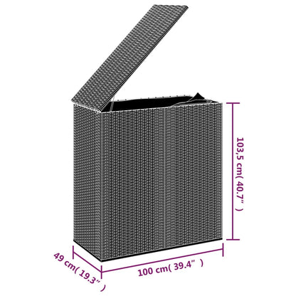Dārza Spilvenu Kaste, 100X49X103,5 Cm, Pe Rotangpalma