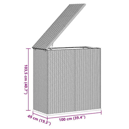 Dārza Spilvenu Kaste, 100X49X103,5 Cm, Pe Rotangpalma