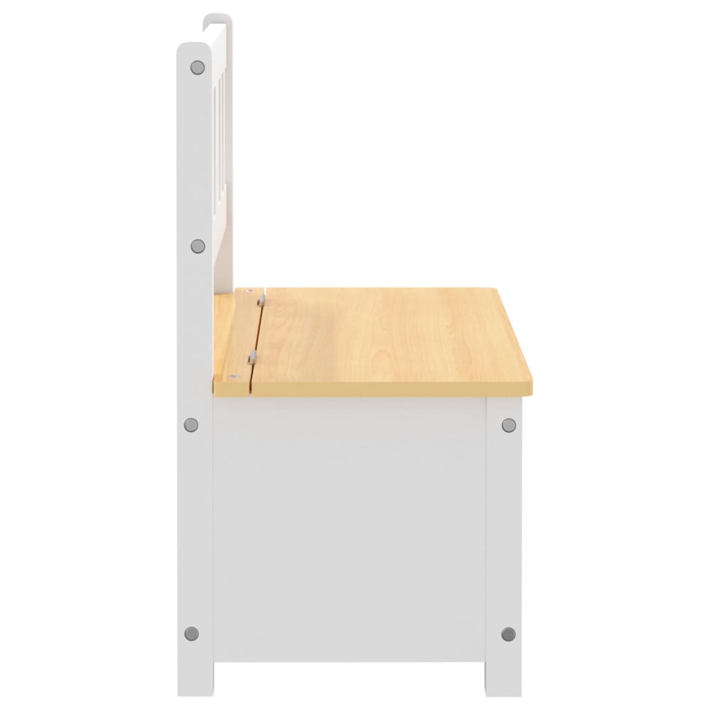 Bērnu Sols Ar Kasti, Balts Ar Bēšu, 60X30X55 Cm, Mdf