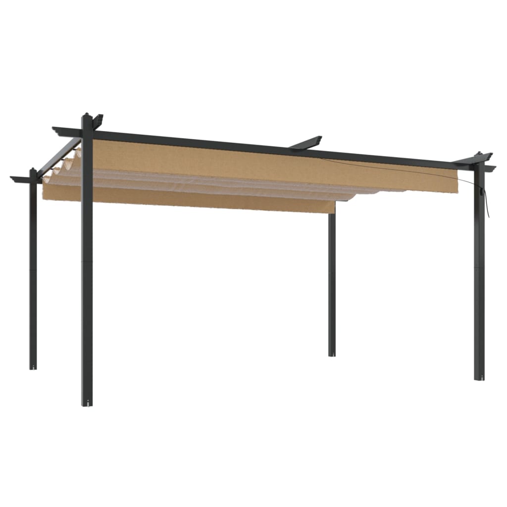 Dārza Nojume Ar Izvelkamu Jumtu, 4X3 M,