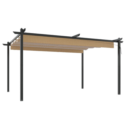 Dārza Nojume Ar Izvelkamu Jumtu, 4X3 M,