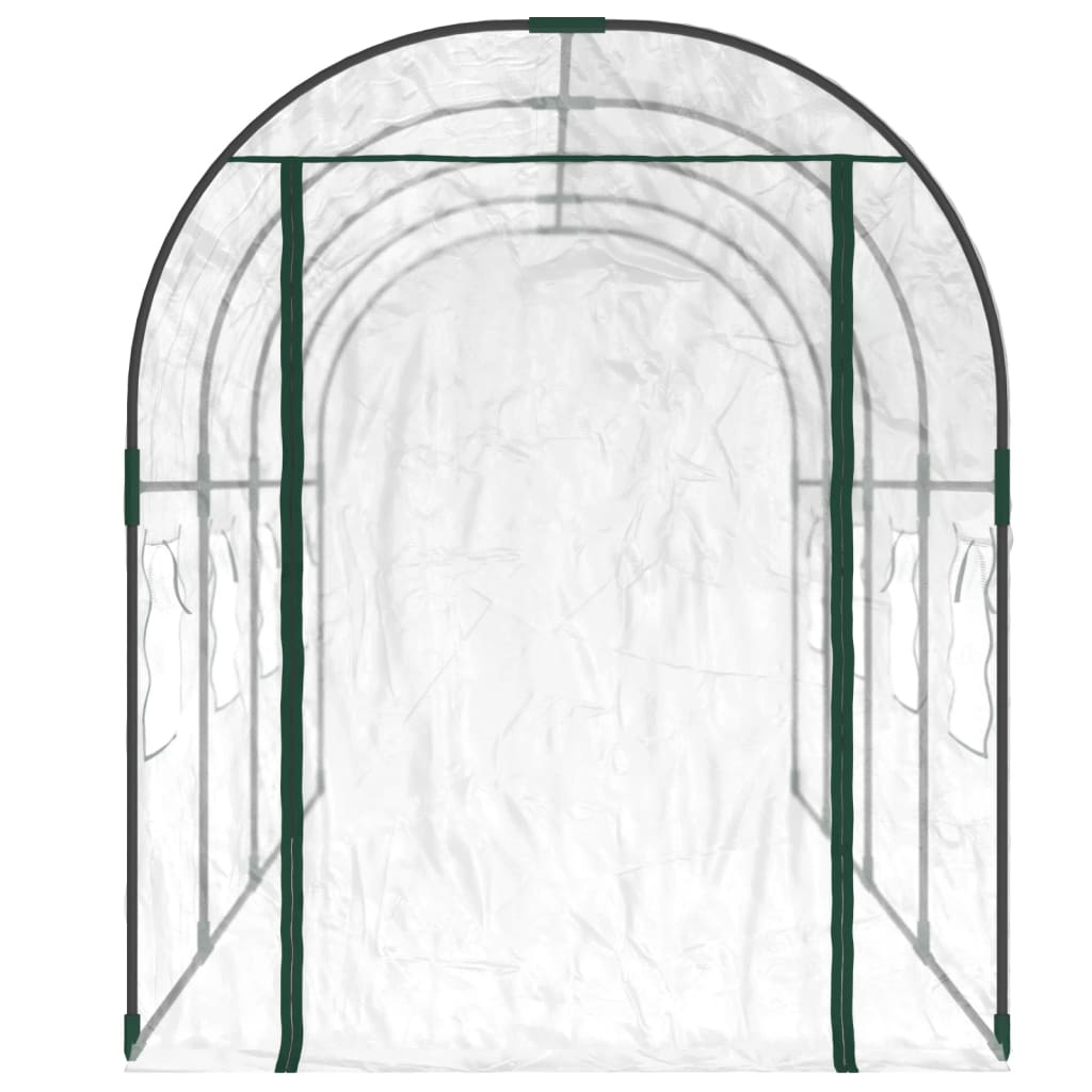 Siltumnīca, Caurspīdīga, 160X400X190 Cm, Pvc, Tērauds