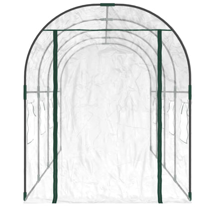 Siltumnīca, Caurspīdīga, 160X400X190 Cm, Pvc, Tērauds