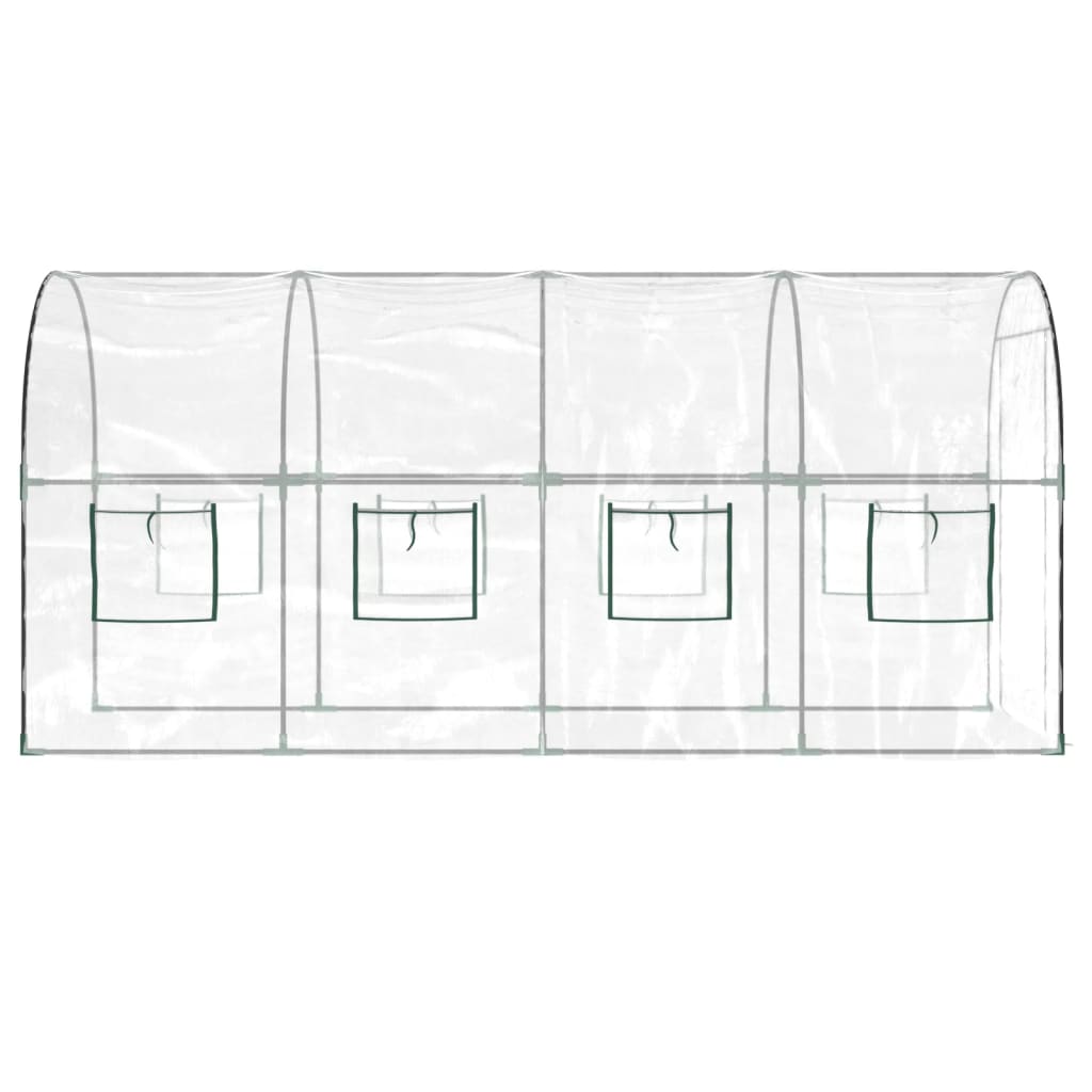 Siltumnīca, Caurspīdīga, 160X400X190 Cm, Pvc, Tērauds