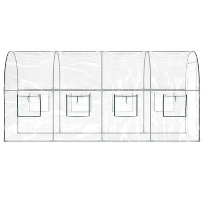 Siltumnīca, Caurspīdīga, 160X400X190 Cm, Pvc, Tērauds