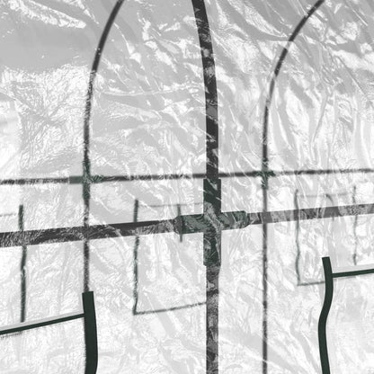 Siltumnīca, Caurspīdīga, 160X400X190 Cm, Pvc, Tērauds