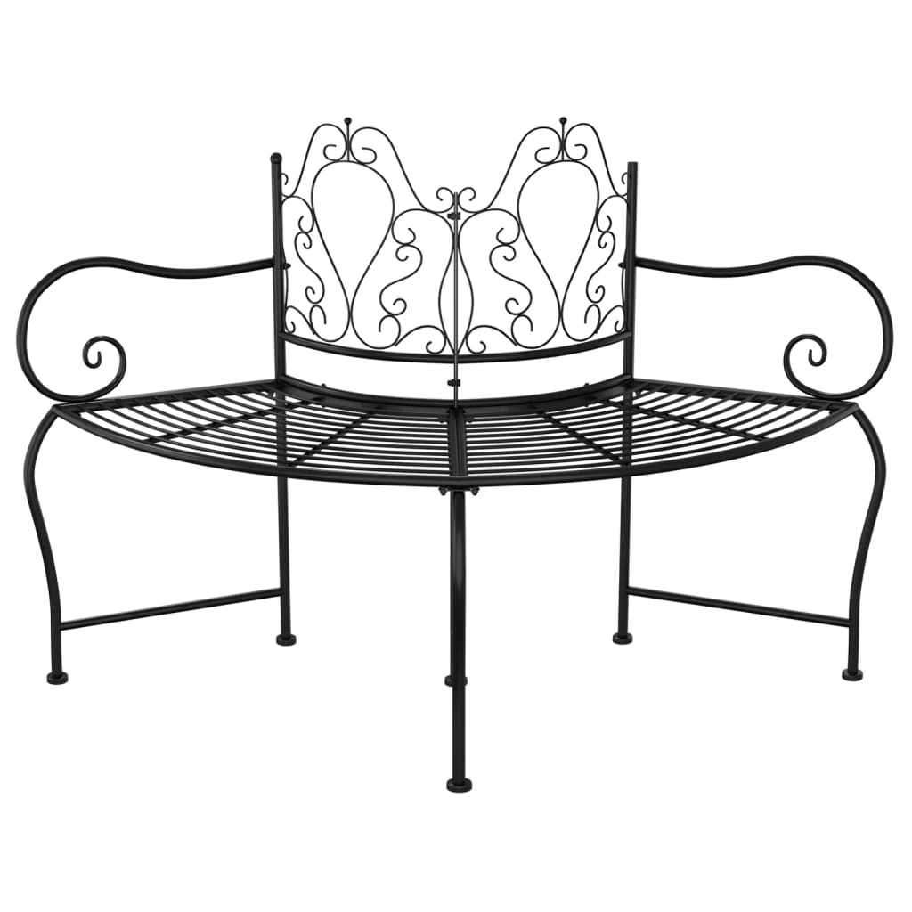 Sols, Uzstādāms Ap Koku, 150 Cm, Melns Tērauds