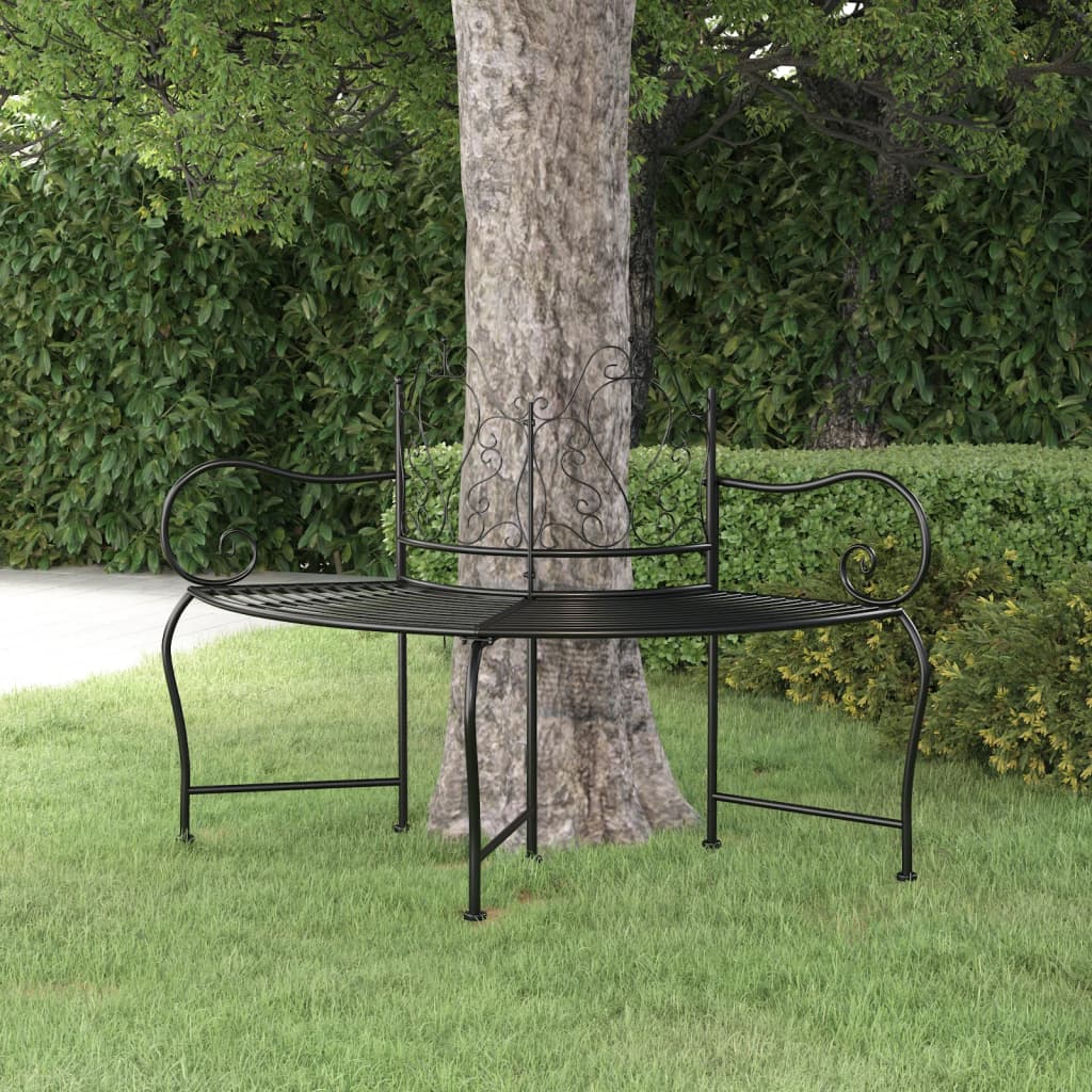 Sols, Uzstādāms Ap Koku, 150 Cm, Melns Tērauds