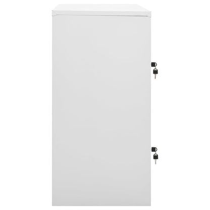 Ģērbtuves Skapji, 2 Gab., 90X45X92,5 Cm, Tērauds, Pelēksarkani Gaiši Pelēka Un Sarkana