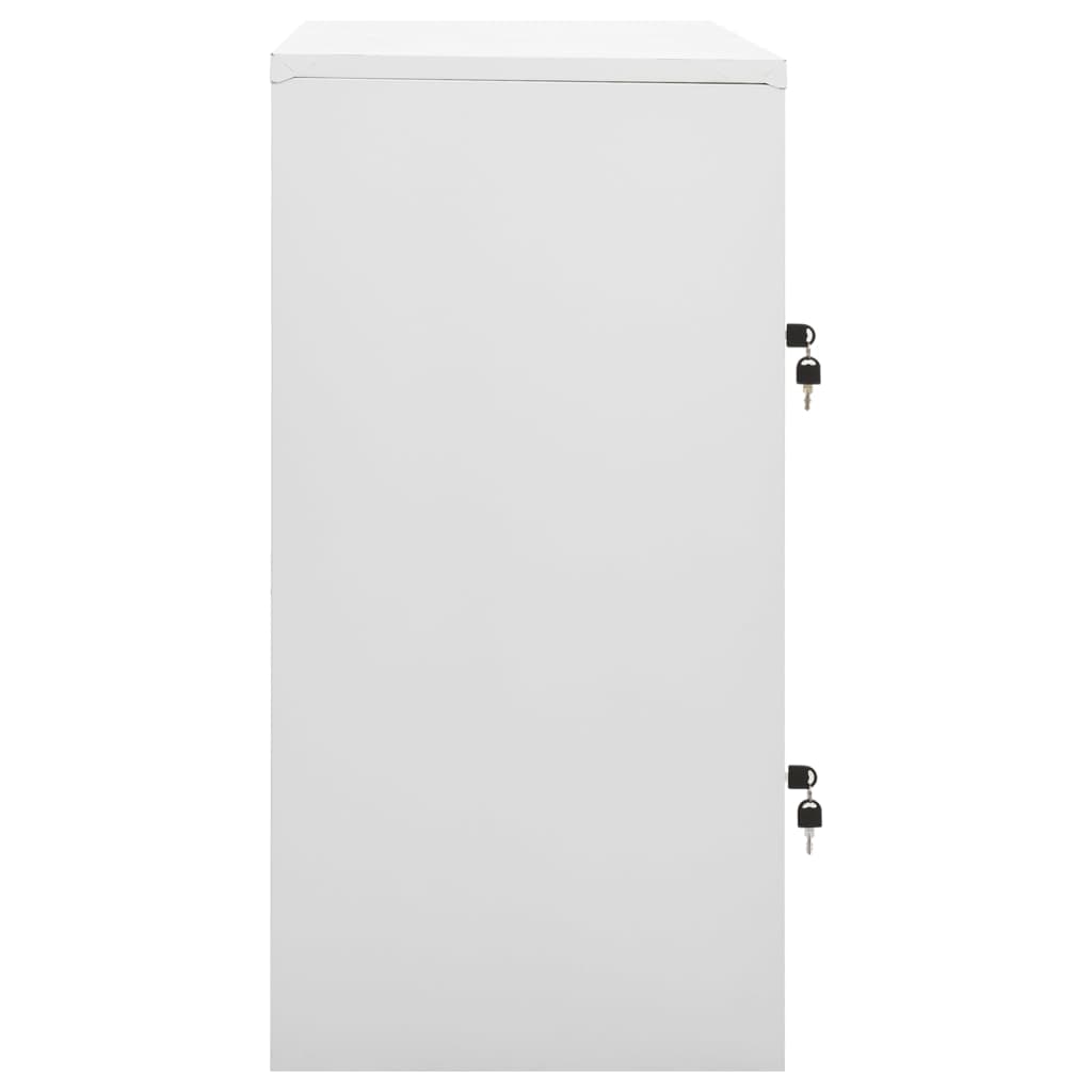 Ģērbtuves Skapji, 5 Gab., 90X45X92,5 Cm, Tērauds, Pelēki, Zili Gaiši Pelēka Un Zila
