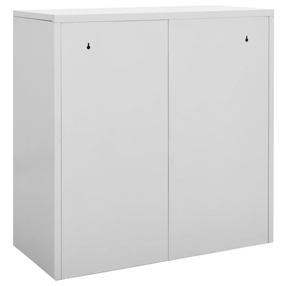 Ģērbtuves Skapji, 5 Gab., 90X45X92,5 Cm, Tērauds, Gaiši Pelēki Gaiši Pelēka