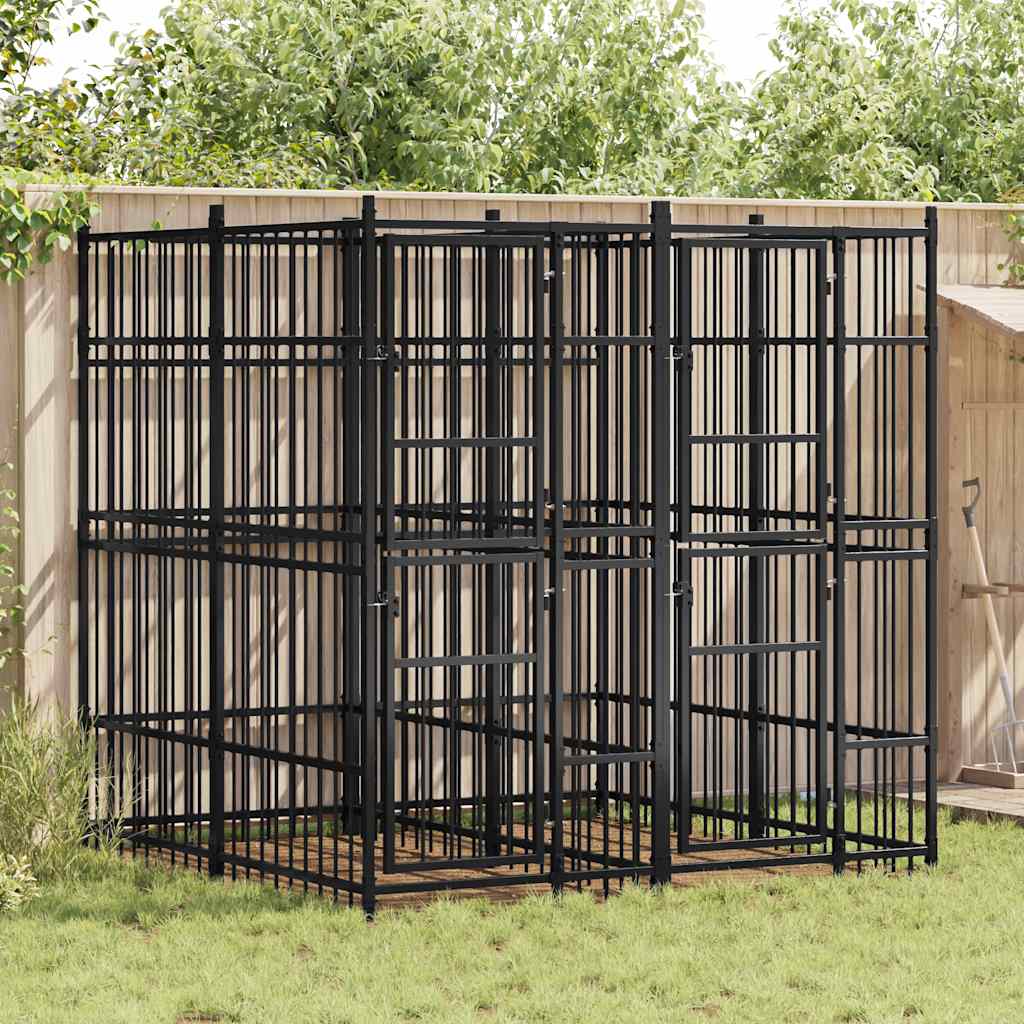 Suņu Voljērs, 14,75 M², Tērauds