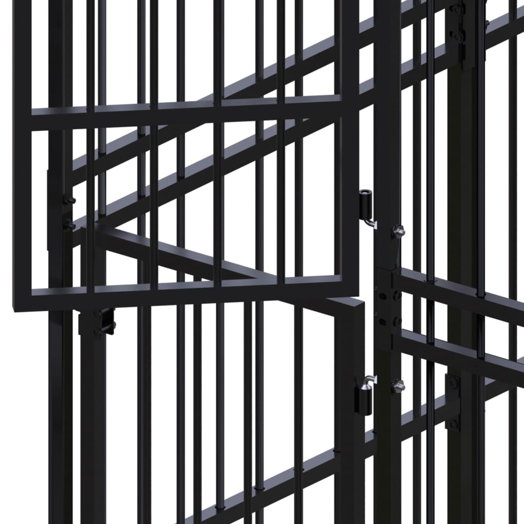 Suņu Voljērs, 14,75 M², Tērauds