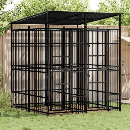 Suņu Voljērs, 14,75 M², Tērauds