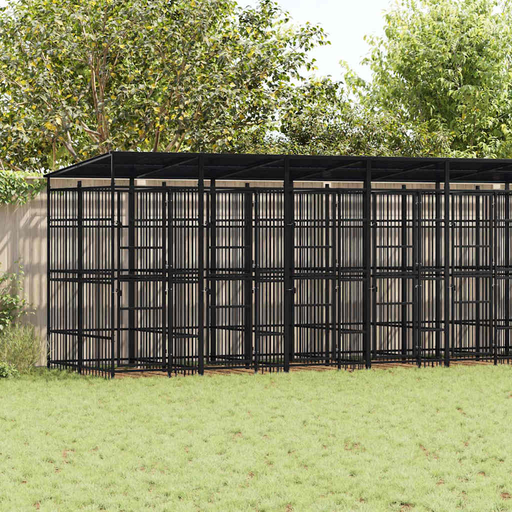 Suņu Voljērs, 14,75 M², Tērauds