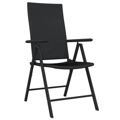 5-Daļīgs Dārza Mēbeļu Komplekts, Melns