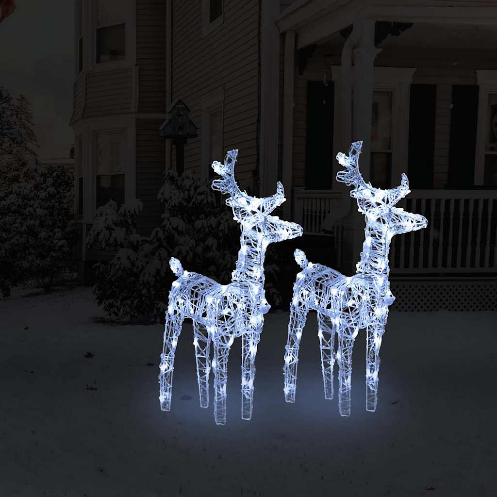 Ziemassvētku Ziemeļbrieži, 4 Gab., 160 S Led, Akrils
