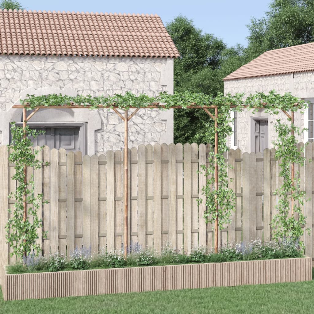 Pergola, 385X40X205 Cm, Bambuss