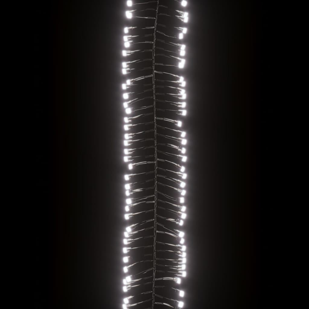 Led Lampiņu Virtene Ar 2000 Led, Vēsi Balta, Pvc