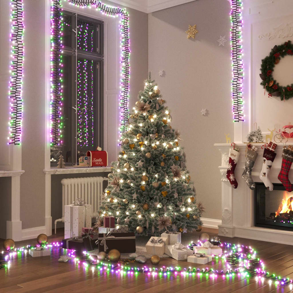 Led Lampiņu Virtene Ar 2000 Led, Vēsi Balta, Pvc