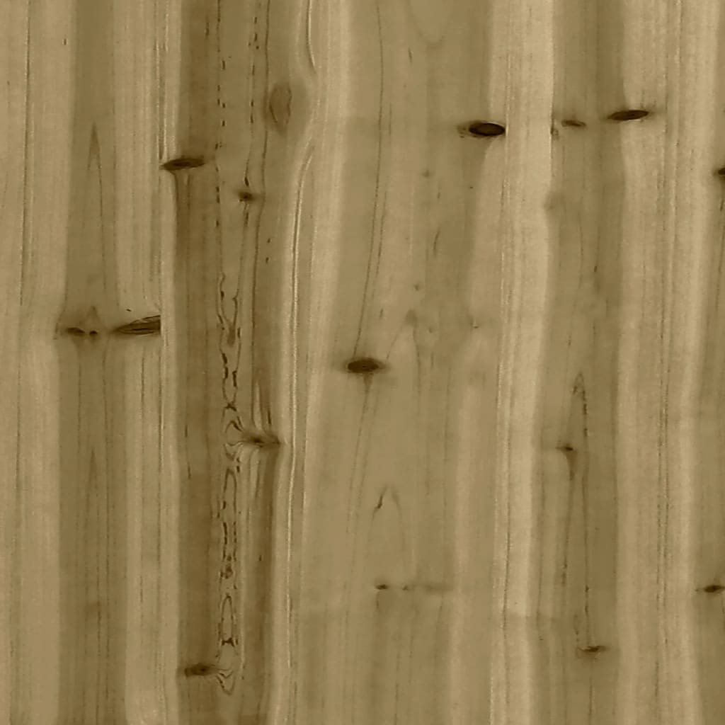 Dārza Sols, Gabiona Dizains, 183X41X60,5 Cm, Priedes Koks