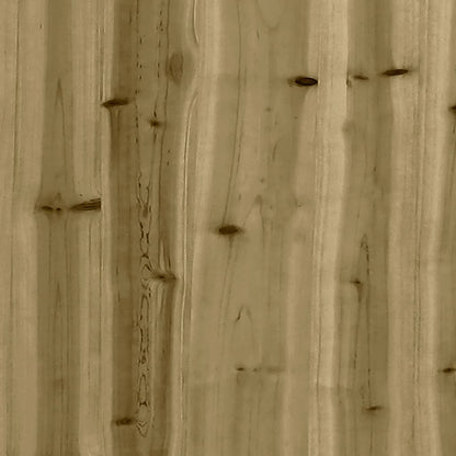 Dārza Sols, Gabiona Dizains, 183X41X60,5 Cm, Priedes Koks