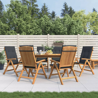 Atgāžami Dārza Krēsli Ar Spilveniem, 2 Gab., Masīvs Tīkkoks