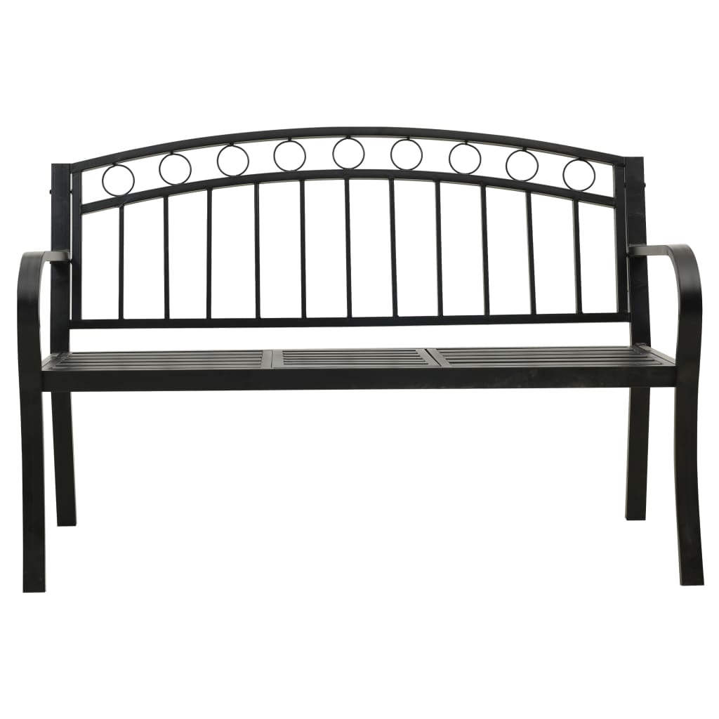 Dārza Sols Ar Galdiņu, Melns, 120 Cm, Tērauds