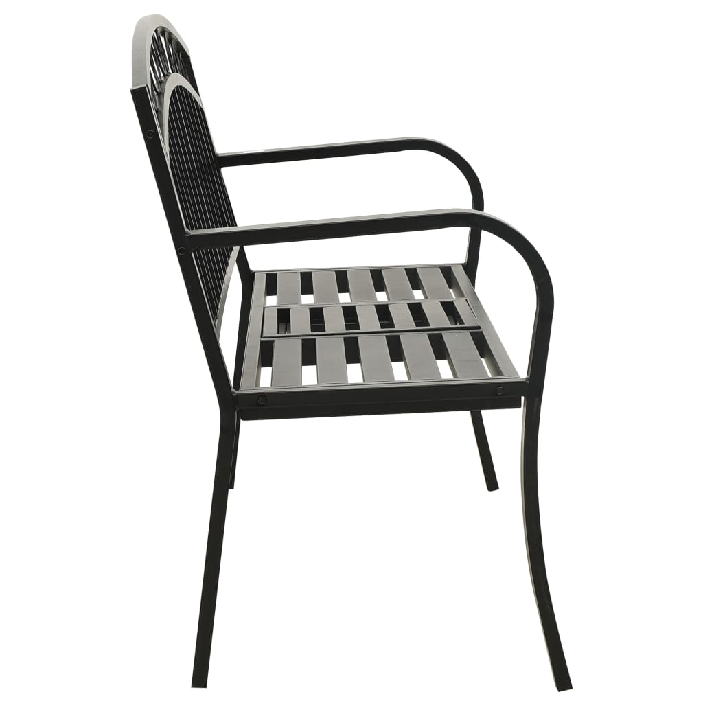 Dārza Sols Ar Galdiņu, Melns, 120 Cm, Tērauds