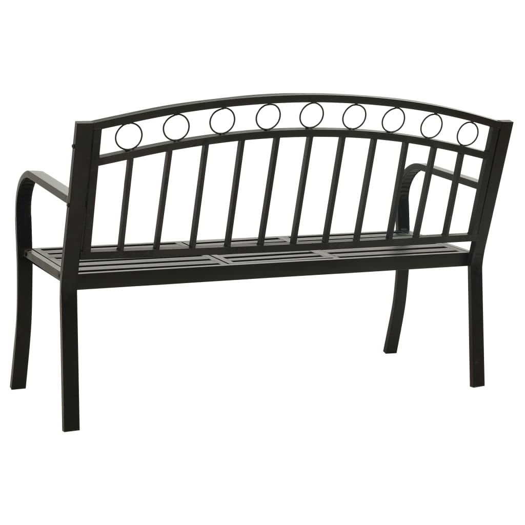 Dārza Sols Ar Galdiņu, Melns, 120 Cm, Tērauds