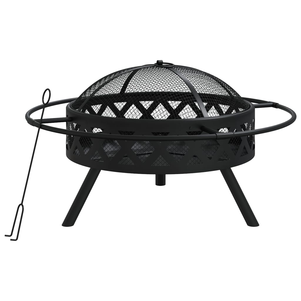 Ugunskura Trauks Ar Kruķi, 70 Cm, Xxl Izmērs, Tērauds