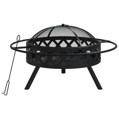 Ugunskura Trauks Ar Kruķi, 70 Cm, Xxl Izmērs, Tērauds