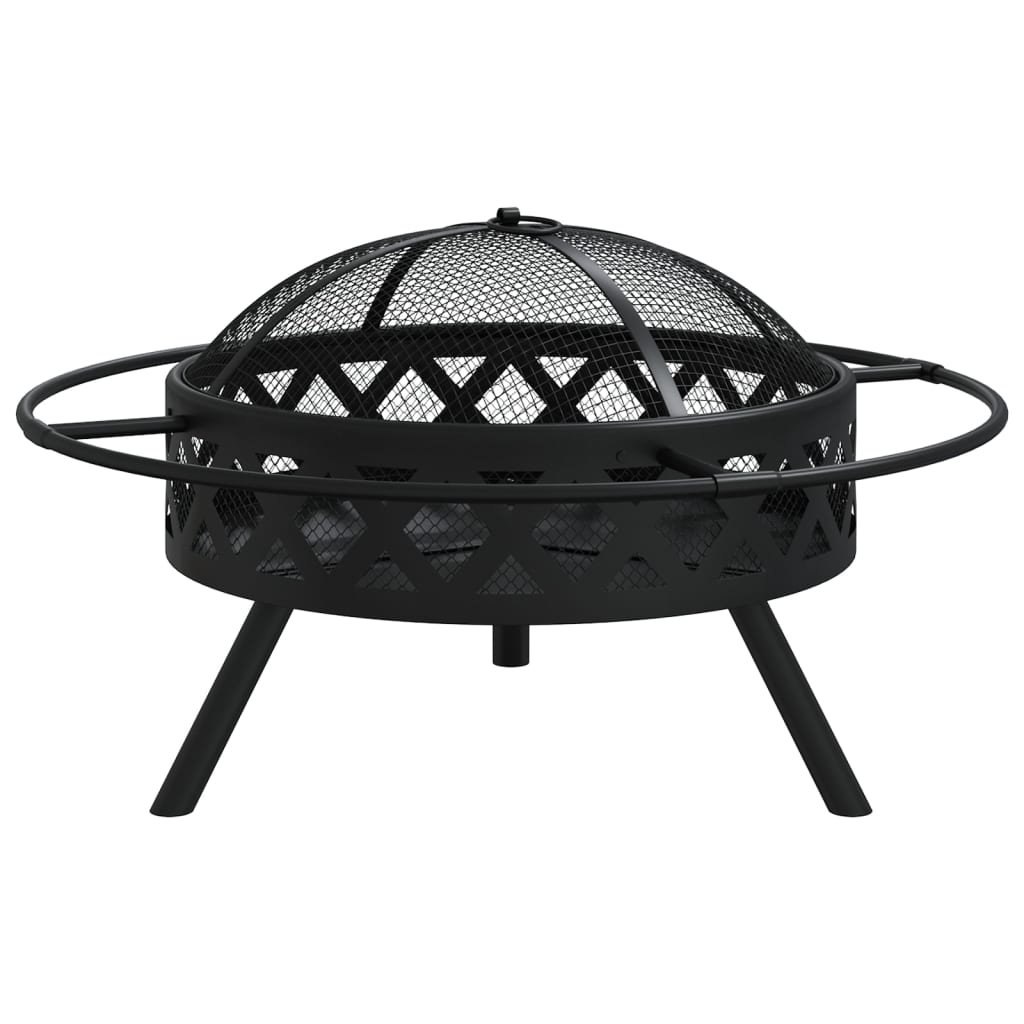 Ugunskura Trauks Ar Kruķi, 70 Cm, Xxl Izmērs, Tērauds