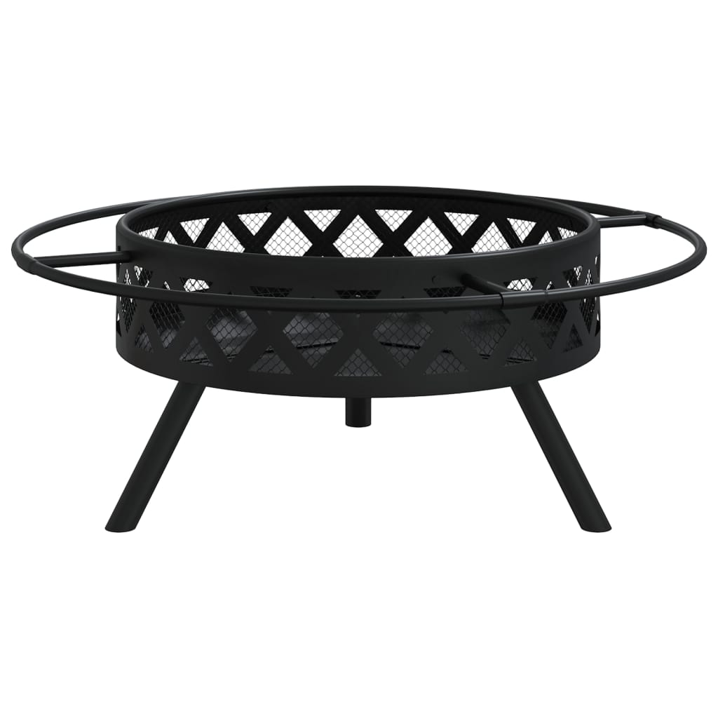 Ugunskura Trauks Ar Kruķi, 70 Cm, Xxl Izmērs, Tērauds