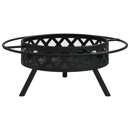 Ugunskura Trauks Ar Kruķi, 70 Cm, Xxl Izmērs, Tērauds