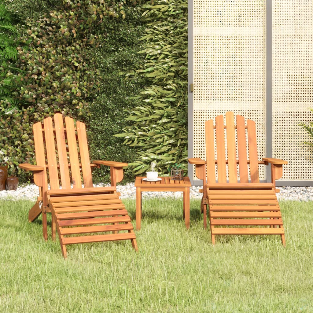 3-Daļīgs Dārza Atpūtas Mēbeļu Komplekts, Akācijas Masīvkoks