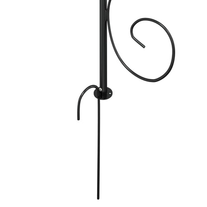 Dārza Arka, Melna, Ø180X255 Cm, Tērauds