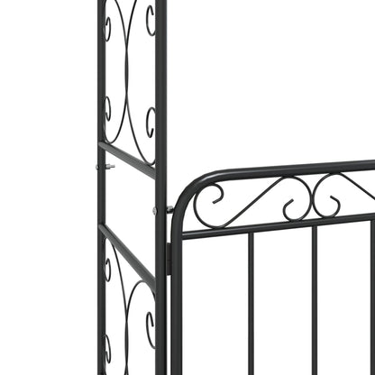 Dārza Arka Ar Vārtiem, Melna, 108X45X235 Cm, Tērauds