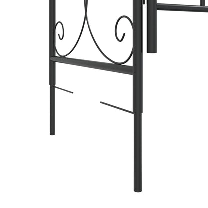 Dārza Arka Ar Vārtiem, Melna, 108X45X235 Cm, Tērauds