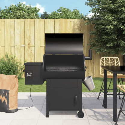 Granulu Grils Ar Apakšējo Plauktu, Melns, 94 Cm, Dzelzs