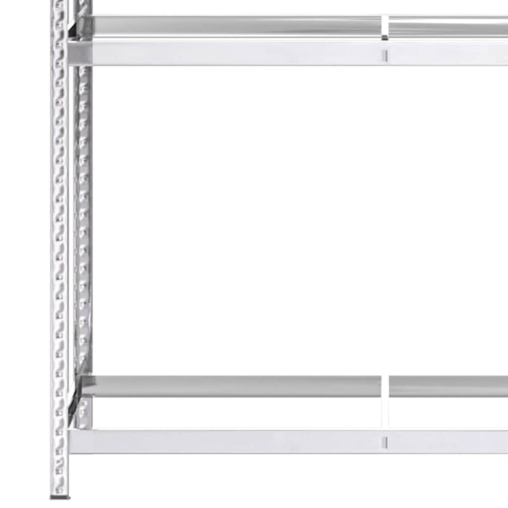 3-Līmeņu Riepu Plaukti, 4 G., Sudrabaini, 110X40X200Cm, Tērauds