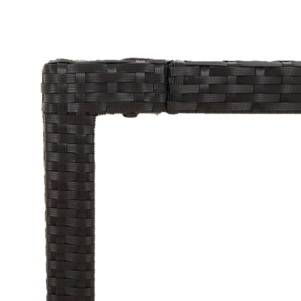 Dārza Galds, , Melns, , Pe Rotangpalma