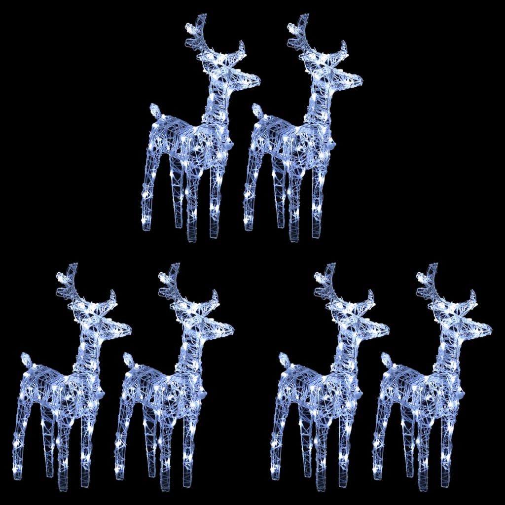 Ziemassvētku Ziemeļbrieži, 4 Gab., 160 S Led, Akrils