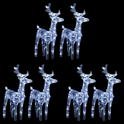 Ziemassvētku Ziemeļbrieži, 4 Gab., 160 S Led, Akrils