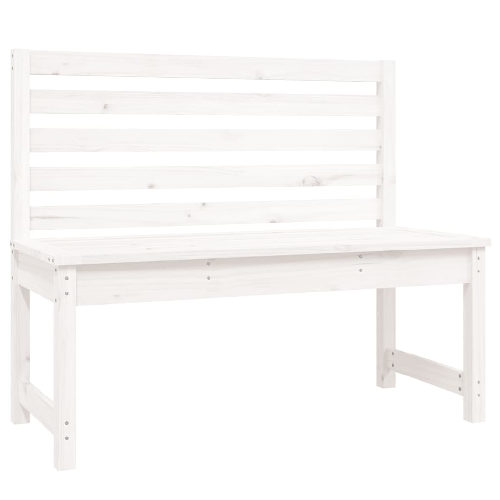 Dārza Sols, 109 Cm, Priedes Masīvkoks, Balts