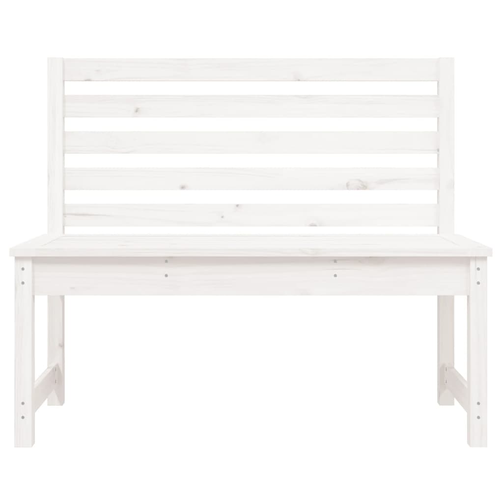 Dārza Sols, 109 Cm, Priedes Masīvkoks, Balts